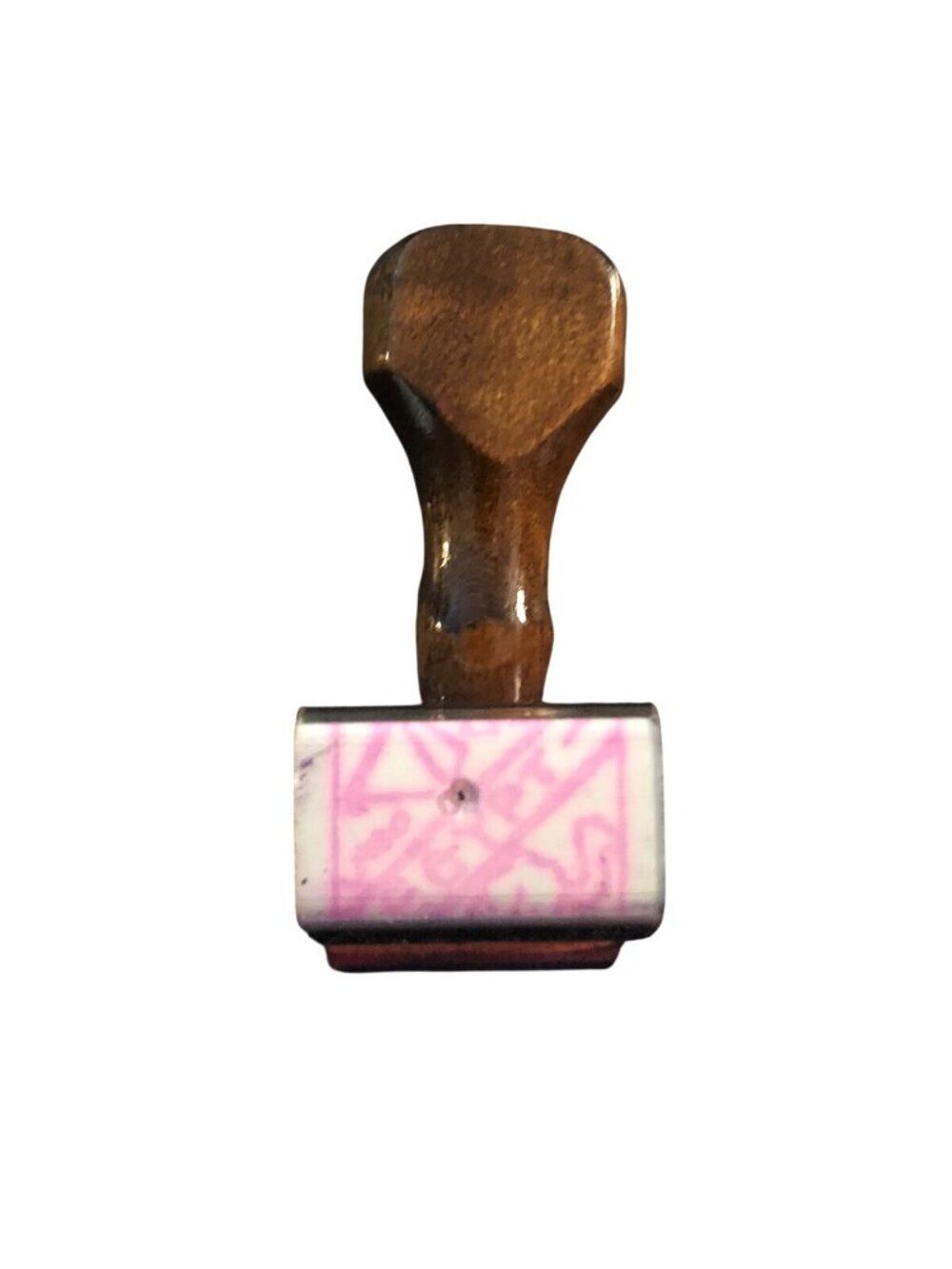 Egypt Flag stamp with wooden handle used crafting arts